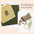 natural cones incense and prayer flag